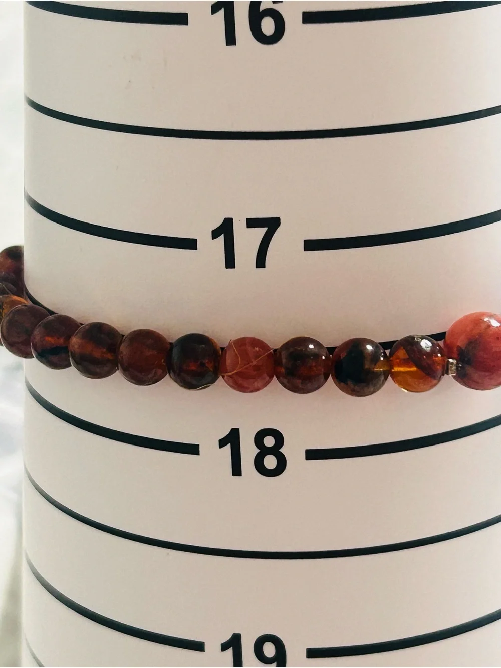 Certified Amber Beaded Bracelet – Approx. 17–18cm